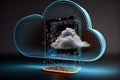 Generative AI: Cloud technology concept. Data center concept Royalty Free Stock Photo