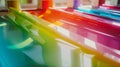 Generative AI Color control in the print shop business concept.