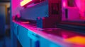 Generative AI Color control in the print shop business concept.