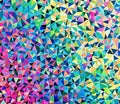 Colorful abstract background forming triangles randomly but has high artistic value