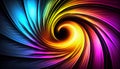 Generative AI, Colorful Whirlwind: Vibrant Dual-Toned Abstract Background