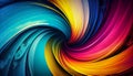 Generative AI, Colorful Whirlwind: Vibrant Dual-Toned Abstract Background