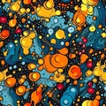 Generative AI Comics Bubbles Seamless Pattern- Royalty Free Stock Photo