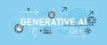 Generative AI conceptual artificial intelligence generative media generation generate system image synthesis icon design