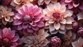 Generative AI creates elegant floral patterns with fractal beauty generated by AI