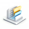 Generative AI 3d search icon concept-