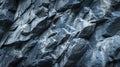 Generative AI Dark blue grunge background Deep blue stone background Toned mountain texture closeup Banner with co Royalty Free Stock Photo