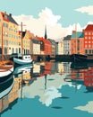 Generative AI Denmark Copenhagen Travel Set-