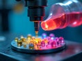Generative AI Depicts Microscopic Precision Manufacturing of Luminescent Spheres