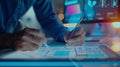 Generative AI Designers man drawing website ux app development User experience concept business concept.