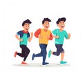 Generative AI Different Running Character Reach-