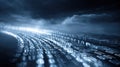 Generative AI Digital Data Stream of Binary Code HighSpeed Network Information Technology and Cyberspace Concept b Royalty Free Stock Photo