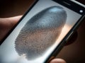 Generative AI Digital fingerprint identification and identity smartphone lock