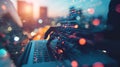 Generative AI Digital technology, big data, internet network connection, futuristic innovation technology backgrou Royalty Free Stock Photo