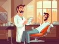 Generative AI Doctor Dentist Showing Patient-