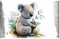 Generative AI drawing of a nice and cool little koala