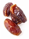 Generative AI Dried dates fruits  on white background. business concept. Royalty Free Stock Photo