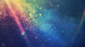 Generative AI Dust scratches overlay Aged laptop screen Distressed filter for photo editing Colorful rainbow lens Royalty Free Stock Photo