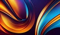 Generative AI, Dynamic Duet: Abstract Background in Vibrant Dual Hues