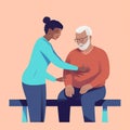 Generative AI Elderly People Going Ability- Royalty Free Stock Photo