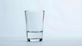 Generative AI Empty glass of glass on a white background isolated object Element for design business concept. Royalty Free Stock Photo