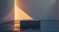 Generative AI Empty Square By Modern Architectures business concept. Royalty Free Stock Photo