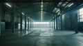 Generative AI Empty warehouse office or commercial area, industrial background business concept. Royalty Free Stock Photo