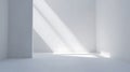 Generative AI Empty white studio background. Design for displaying product. business concept. Royalty Free Stock Photo