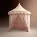 Generative AI: fantasy light pink tent like in a dream