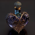 Generative AI: Fantasy perfume bottle Royalty Free Stock Photo