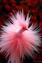 Feather pink bird with sparkles and transparent drop 1690444547118 2