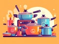 Generative AI Food Cooking Concept with- Royalty Free Stock Photo