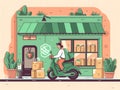 Generative AI Food Delivery Concept-