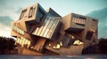 Generative AI, Fragmented Illusion: A Deconstructivist Building Design