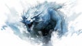 Generative AI, Frostfire: The Icy Breath of the Mighty Dragon