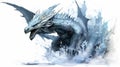 Generative AI, Frostfire: The Icy Breath of the Mighty Dragon