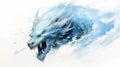 Generative AI, Frostfire: The Icy Breath of the Mighty Dragon