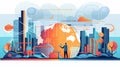 Generative AI Geolocation Concept-