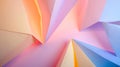 Generative AI Geometric pastel color paper background business concept.