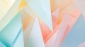 Generative AI Geometric pastel color paper background business concept.