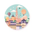 Generative AI Germany Travel Scrapbook Stickers- Royalty Free Stock Photo