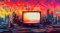 Generative AI Glitch Effect Elements Set-
