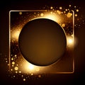 Generative AI, Golden Luxe: Opulent Bokeh Frame for High-End Designs