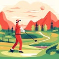 Generative AI Golf Concept-