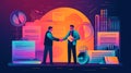 Generative AI Handshake Business Agreement- Royalty Free Stock Photo