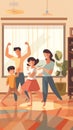 Generative AI Happy Family Couple Home-