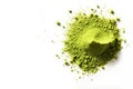 Generative AI, Heap of green matcha tea powder Royalty Free Stock Photo