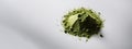 Generative AI, Heap of green matcha tea powder Royalty Free Stock Photo