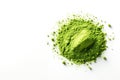 Generative AI, Heap of green matcha tea powder Royalty Free Stock Photo