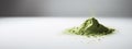 Generative AI, Heap of green matcha tea powder Royalty Free Stock Photo